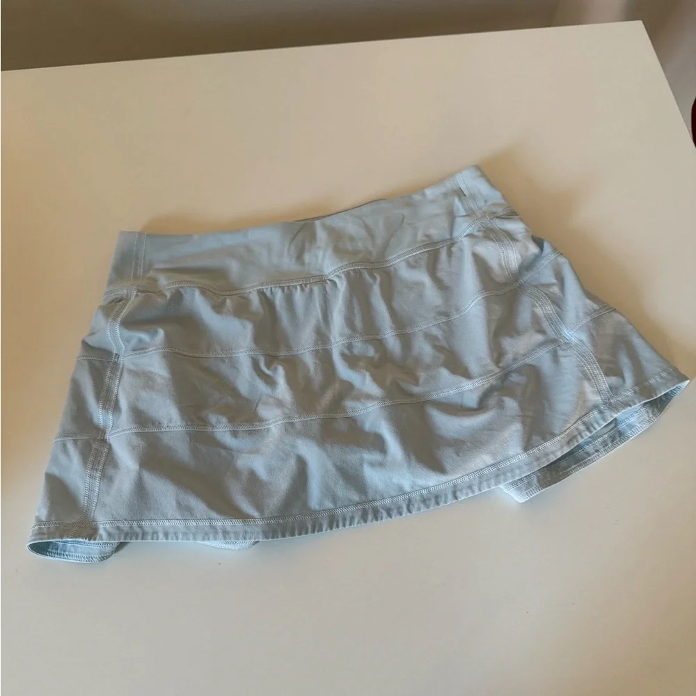Lulu powder blue Pace Rival Mid-Rise Skirt - Picture 4 of 6